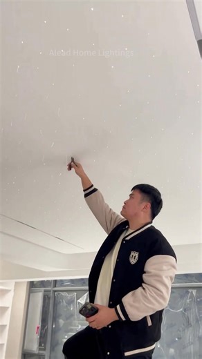 Drywall starry sky ambient lighting. #lamp #light #led #smarthome #lightingdecor #homedecor #lightingdesign #lampdesign #interiordesign #lampfactory #ledstriplights #ledstrips #diy #installation #designer #architect #architecture #instagood #home #atmosphere #aleadhome #aleadlighting | Alead Lighting