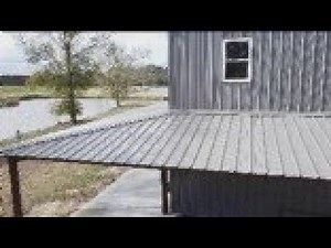 How not to Flash a porch roof to a Metal Building!