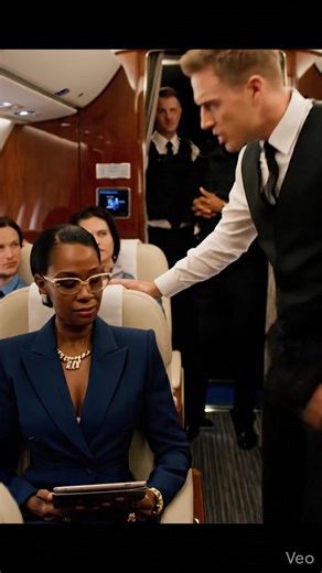 First class smelled like polished leather, champagne, and judgment. The lead flight attendant, Brianna Hale, stood tall and theatrically confident, the kind of person who believed the uniform stitched authority into her skin. Her manicured fingers tightened around a boarding pass as she leaned over a poised Black woman seated calmly in 2A. That woman was Dr. Amara Cole — elegant charcoal suit, understated diamond studs, a quiet confidence that didn’t try to prove itself. She spoke softly, the wa