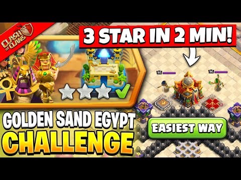 How to 3 Star Golden Sand and 3-Starry Nights Challenge in Clash of Clans | Coc New Event Attack