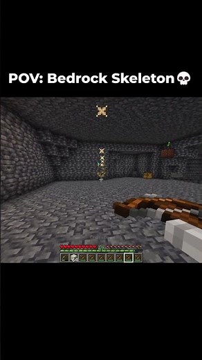 POV: Skeleton in Java vs Bedrock #minecraft #pov