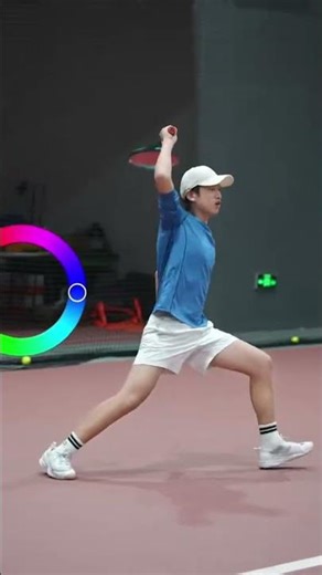 When I use the color wheel to open my tennis outfit#Tennis#A picture proves that I pla