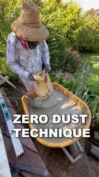 Mixing Concrete WITHOUT DUST