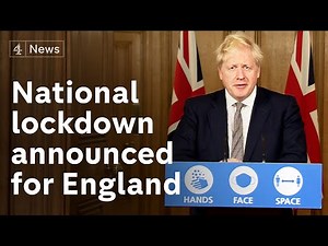 PM announces second national lockdown for England from Thursday