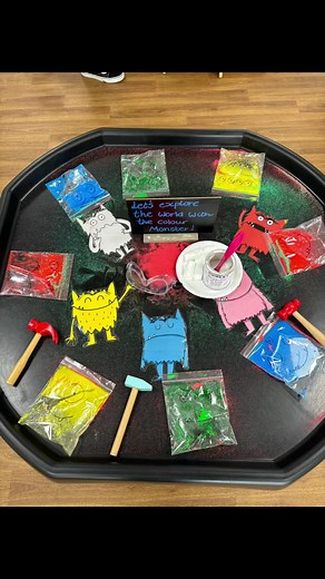 Science Experiment with the Colour Monster for Kids