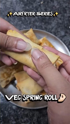 Healthy Airfryer Spring Rolls 🌯 | Easy No-Fry Chinese Starter
