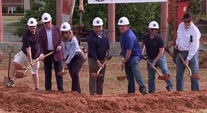 Mooresville leaders hold groundbreaking for baseball stadium renovation project