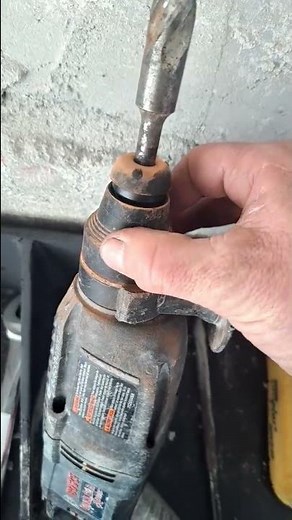 putting in a sds masonry drill bit