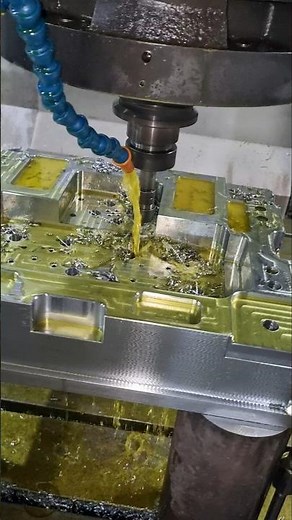 Automated CNC Drilling on Plastic Injection Mold | High Precision Machining #cnc #cncmachining