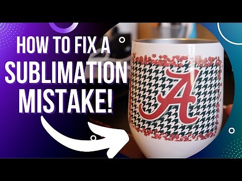 How to FIX a Ruined Sublimation Tumbler! Easily fix the mistake!