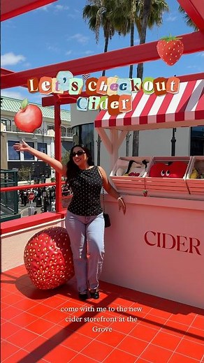 Check out the new Cider store at The Grove 🍎 #shopcider #ciderhaul