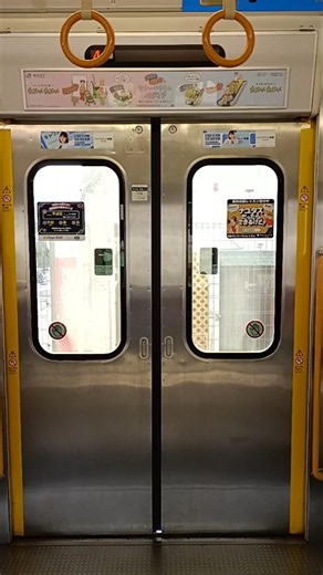 JR西日本奈良線205系1000番台NE407編成車両のドア開閉。黄檗駅