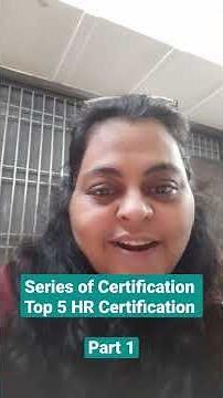 Top 5 HR Certification Must for HR Jobs|HR Certification for Beginners|HR Certification for Freshers