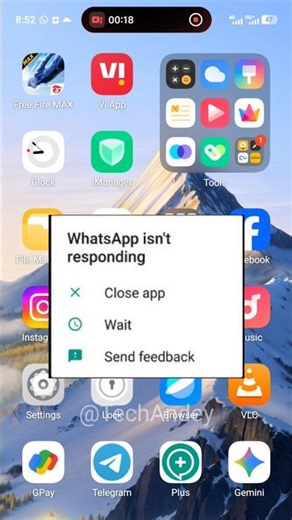 Whatsapp isn't responding? व्हाट्सएप काम नहीं कर रहा? #tech #whatsapp