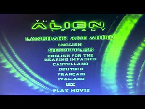 Opening to The Alien Legacy 2000 UK DVD