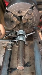 Turn Wire into Spring: Craftsmanship Make Spring by Hand Tools #shorts