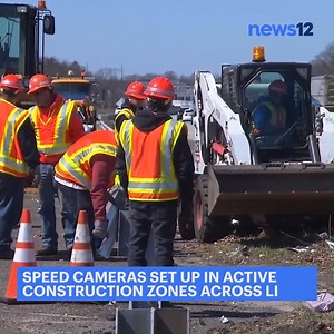 WORK ZONE SPEEDING: The state is setting up speed cameras in construction zones in an effort to keep workers safe. Where cameras will be on Long Island and how much it could cost you to not slow down Next on the News at 10. https://bit.ly/3MMTNGR | News 12 Long Island