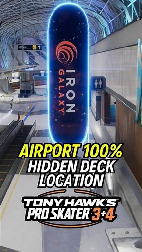 AIRPORT HIDDEN DECK LOCATION | 100% GUIDE |💯Tony Hawk's Pro Skater 3 + 4 🏆