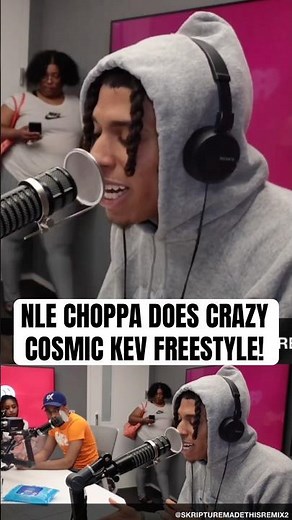 NLE CHOPPA Goes CRAZY On DJ COSMIC KEV! (REMIX)