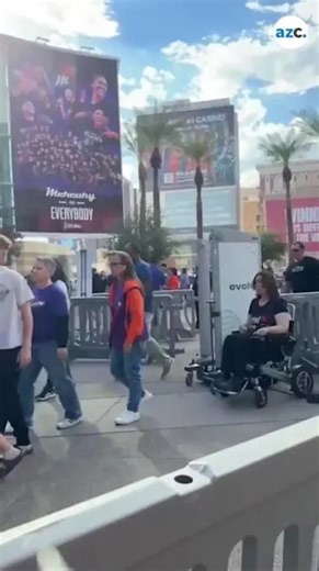 The Phoenix Mercury's "X-factor" fans enter the arena for the WNBA Finals against the Aces