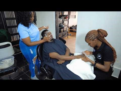 ASMR Barbershop Pampering Session | Deep Relaxation with Synchronized 4-Hand Massage