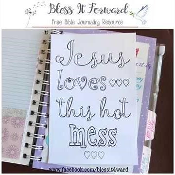 Bless It Forward - Free Bible Journaling Printables