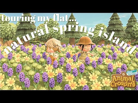 touring my completely flat spring island!!! | animal crossing: new horizons
