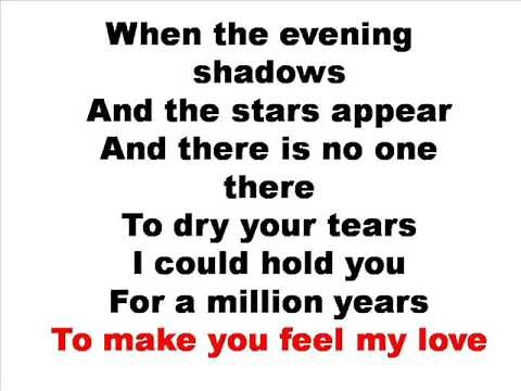 Adele - make you feel my love lyrics