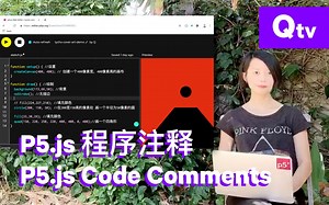 【一分钟零基础学创意编程】5.1 p5.js 程序注释 | p5.js Code Comments