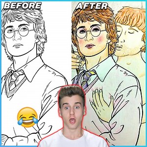 8.2M views · 24K reactions | HILARIOUS Drawings In Children Coloring Books!! | Reaction Time | Facebook