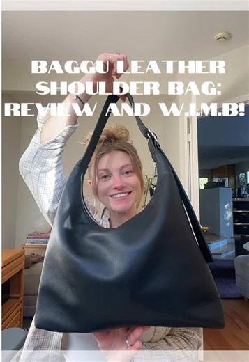 @BAGGU recycled leather shoulder bag review!! And a little what’s in my bag :) #whatsinmybag #baggu #shoulderbag #purse #review