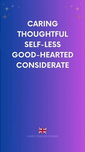 Synonyms for KIND | Different words to describe being KIND | Learn British English vocabulary