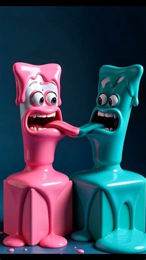 Screaming Toothpaste Tubes Fun 😍🥰 (#shorts #funny #viral #toothpaste)