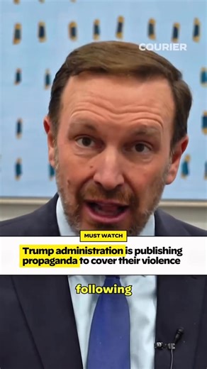 Senator Chris Murphy, CT [D] | 🚨The Trump administration has established a dangerous practice of telling lies to the public to justify their violence against Americans and non-citizens alike. | Justin Michael