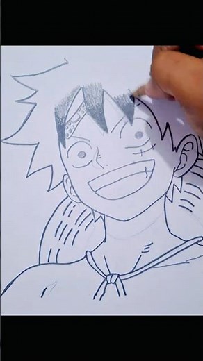 How to Draw Luffy Step by Step (Easy) 🔥