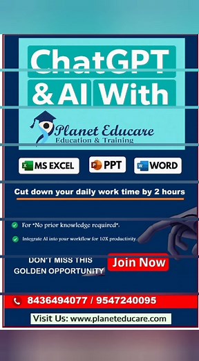 Boost Productivity with AI & ChatGPT #AI #chatgpt #computercourses | Planeteducare | Facebook
