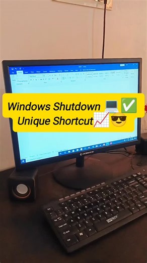 Typist Buddy on Instagram: "Turn off your PC without touching the mouse 😎 This Windows shutdown shortcut saves time & boosts your keyboard skills ⚡ Perfect for students, typists & computer learners 💻 Follow for daily typing & computer tricks 🚀 --- #computertips #keyboardshortcuts #techreels #windowstricks #typingpractice #studentlife #computerknowledge #officeskills #learncomputer #dailylearning #productivityhacks #viralreels #trendingreels #explorepage #reelsindia"