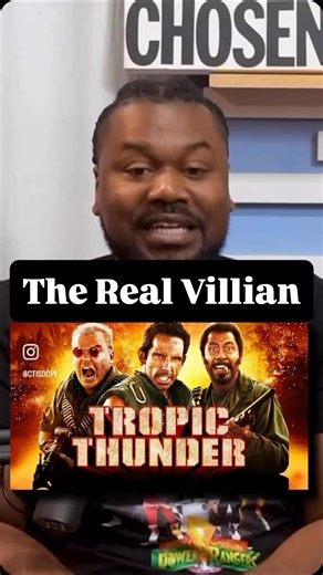 When you realize the villain of Tropic Thunder is… #tropicthunder #tropicthundermovie #podcastshow | Brandon T Jackson