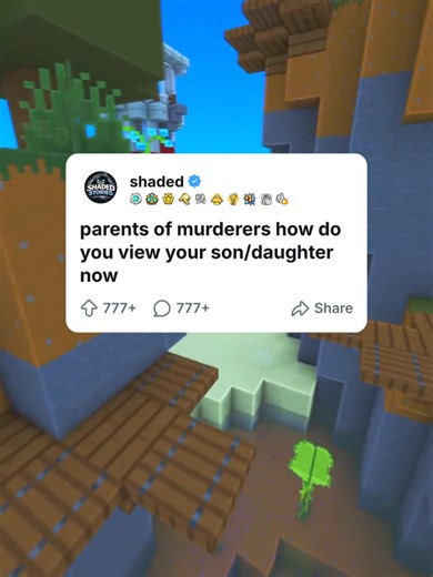 parents of murderers how do you view your son/daughter now #minecraftparkour #storytimes #fyp #drama