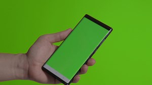 Download Smartphone screen. Smart phone isolated on color background. for free