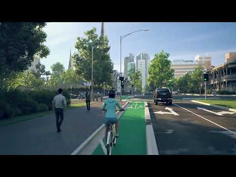 Protected intersections for cyclists