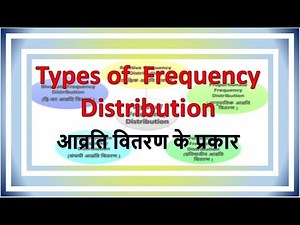 lecture-10 || Types of Frequency Distribution