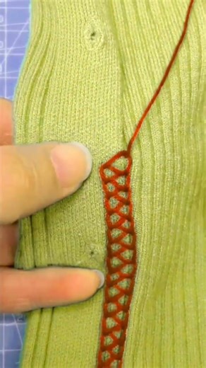 very beautiful easy edge embroidery tutorial #embroidery #edgeembroidery #hack