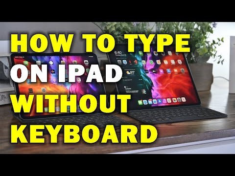 HOW TO TYPE ON IPAD WITHOUT KEYBOARD