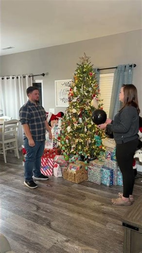 Fart spray in balloon prank on husband 😂 😝