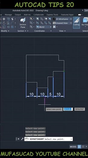 AutoCAD Tips 20 Dimension Set Insert And Delete #Shorts