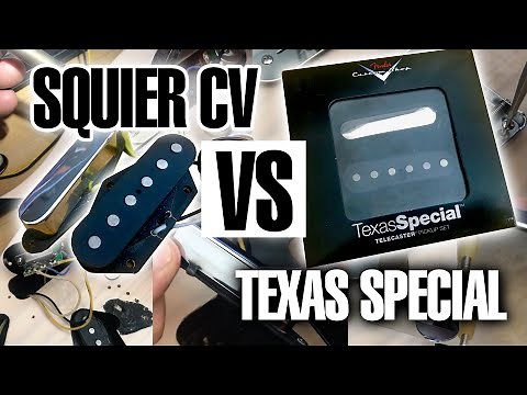 Squier Telecaster Classic Vibe Stock guitar pickups VS Fender Custom Shop Texas Special pickups