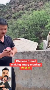 Making angry monkey friend #funny | Habit-অভ্যাস
