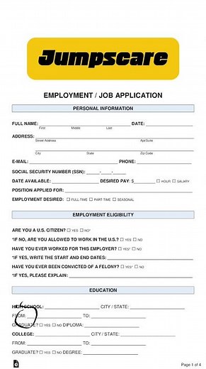 Jumpscare: Job Application