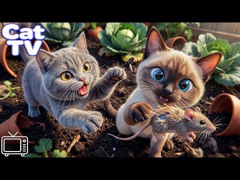 Cartoon for Cats: Entertainment Videos for Cats to Watch | Ultimate Cat TV to Soothe Cat's Anxiety